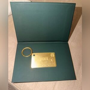 Wicked Gold Starbucks Gift Card Keychain